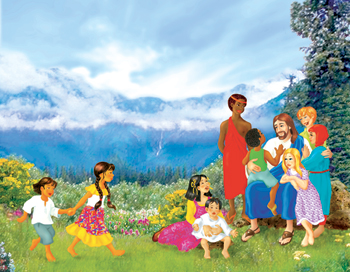 jesus w/children